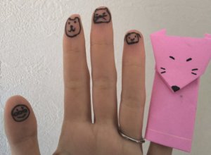 子供と長距離バス乗るには指人形